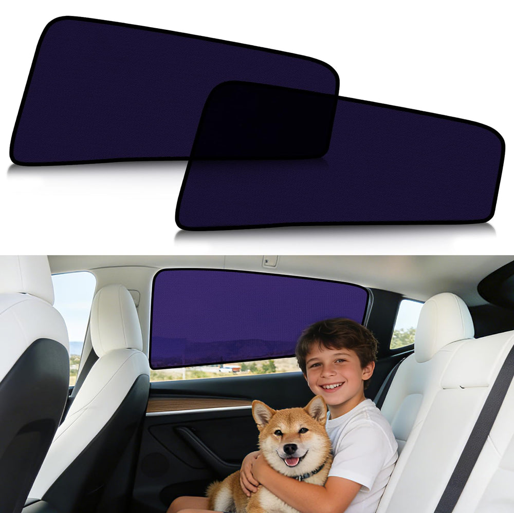 ZATOOTO Tesla Model Y Juniper rear shade on the back view blocks glare for passengers