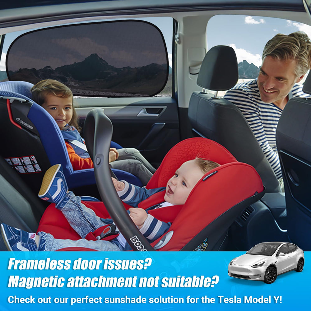 ZATOOTO Model Y rear shade reduces glare while keeping passengers connected to scenery