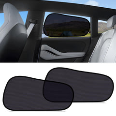ZATOOTO Tesla Model Y rear window shade semi-transparent shields UV while preserving the view