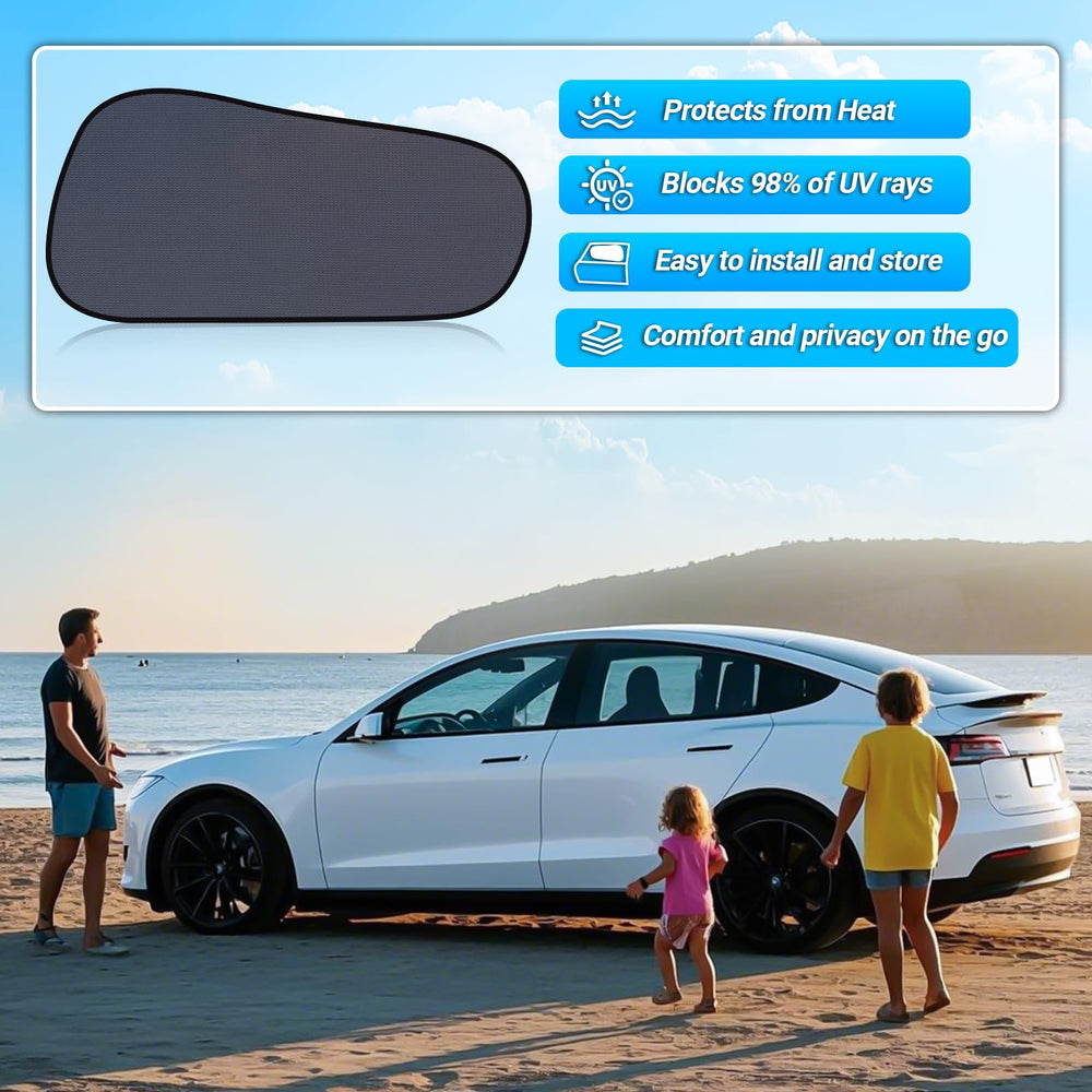 ZATOOTO window shade for Model Y provides privacy during parking or travel