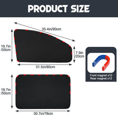 ZATOOTO UV-blocking shade helps reduce glare and interior heat on sunny days.