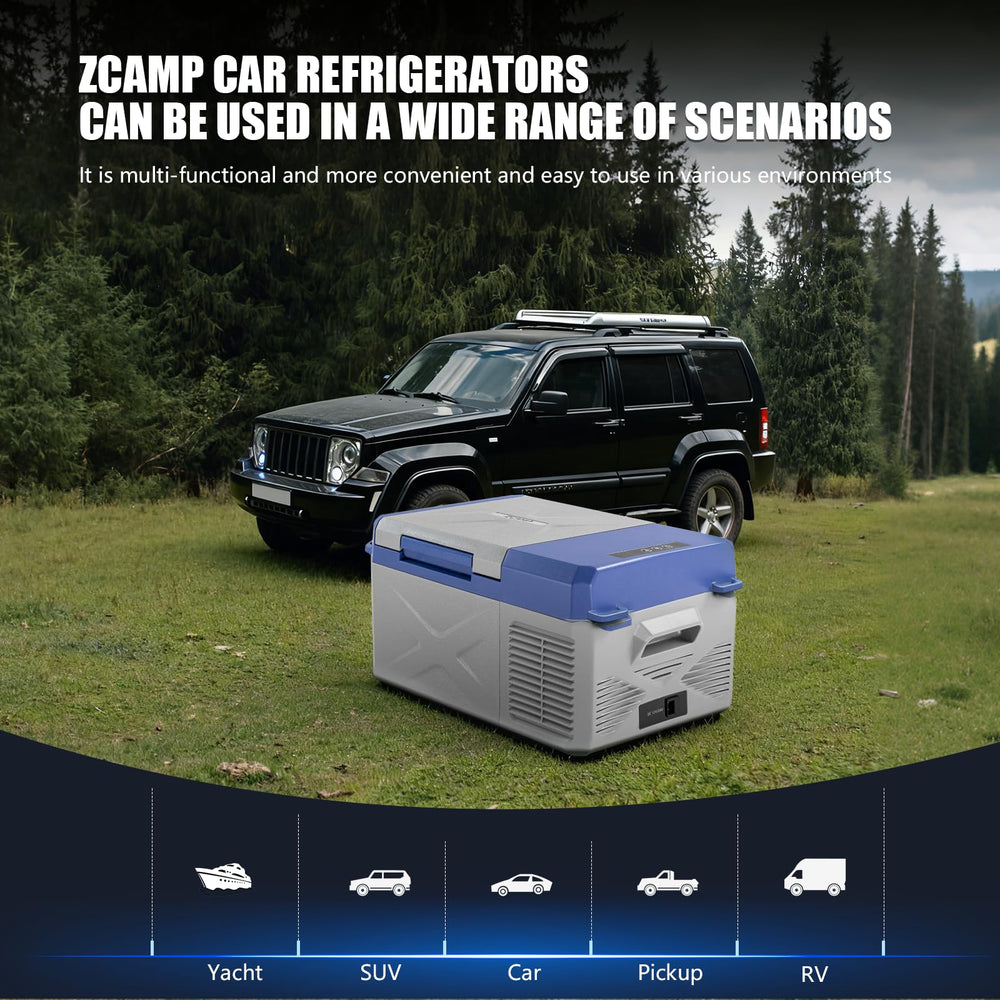 zcamp X9 rugged molded handles allow easy carrying on trips