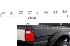 Zcardon Platinum emblem side badge for F-150, chrome finish enhances vehicle branding.