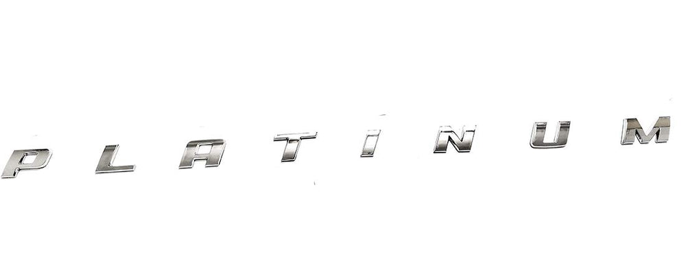 Zcardon Platinum emblem side-badge for F-350, easy peel-and-stick installation.
