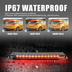 ZDEERAOTO brake light installation shows plug-and-play fit for fast replacement