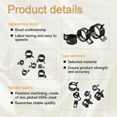 zDwfDc galvanized finish resists moisture for long-lasting clamps