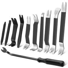 Zecirl 11-piece auto trim tool set with metal pry tools for easy interior removal