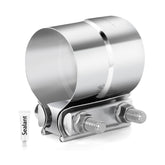 ZEHCLP 2in exhaust clamp band provides durable, corrosion-resistant joints.