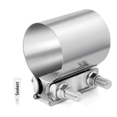 ZEHCLP exhaust clamp 3.5 inch band ready for quick, tool-friendly installation.