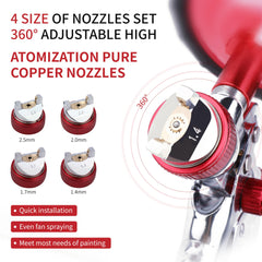 Zeinlenx 600cc paint cup attached for large-capacity spraying