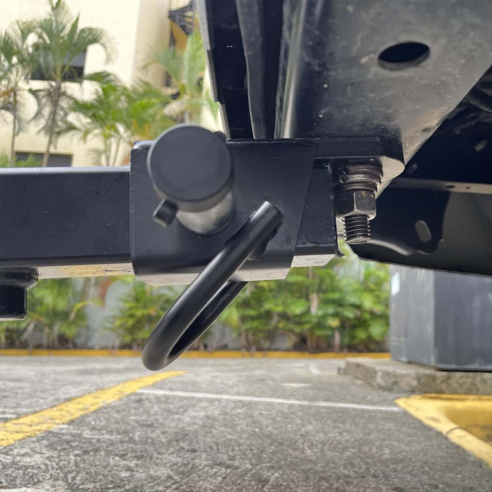 Zejoot off-road towing setup with reliable attachment for versatile use.