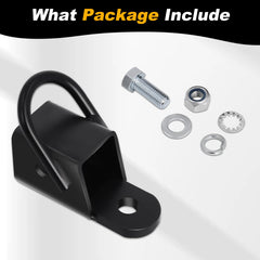 Zejoot weatherproof black powder coat protects against rust and dirt outdoors.