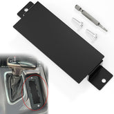 Zelvoro anti-theft cover plate for Dodge Challenger adds security.
