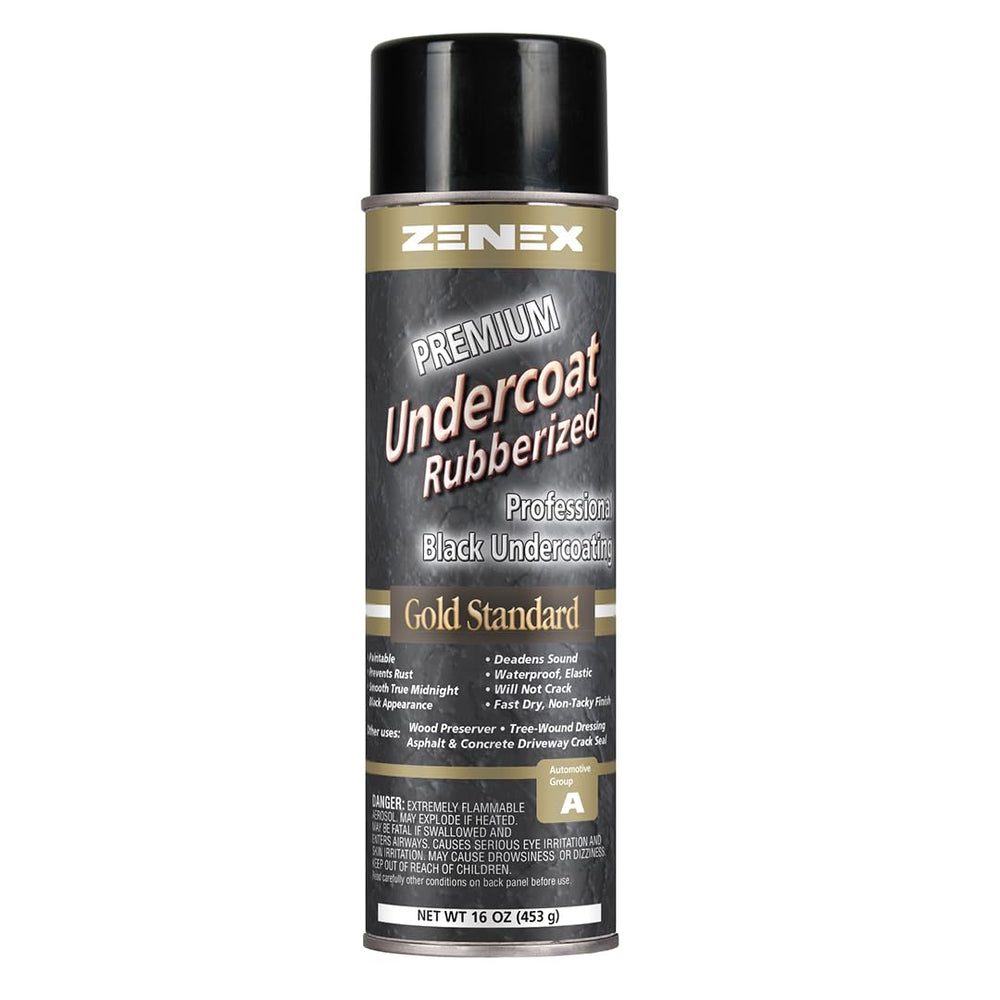 Zenex Rubberized Undercoat coats trailer frames for durable waterproof protection.