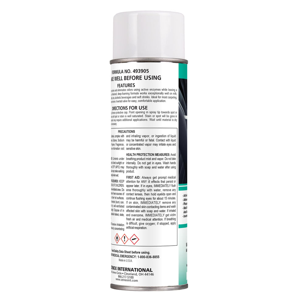 Zenex ZenaZyme interior cleaning demonstrates suitability for cars and boats interiors.