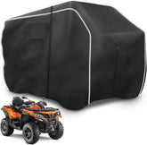 Zenicham 600D ATV cover waterproof outer fabric shields your quad from rain and sun.