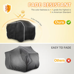 Zenicham ATV cover's reflective stripes boost visibility at night.