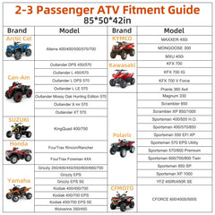 Zenicham 600D ATV cover includes a storage bag for tidy storage when unused.