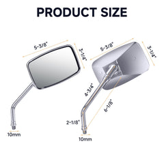 ZENTHOR corrosion-resistant motorcycle mirror withstands weather and road grime