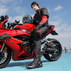 Zeozoom motorcycle boots side view highlighting anti-slip sole for grip