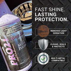 Zephyr Pro 21 Boss Soss on chrome bumper for showroom shine