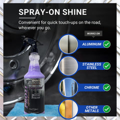 Zephyr Pro 21 Boss Soss on stainless steel surface delivering quick, even coverage