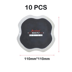 ZERINT tire patch with grey gum and blue backing ensures firm adhesion