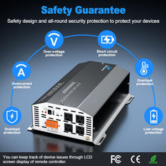 ZETAWALE 3000W inverter advanced protection for safe operation