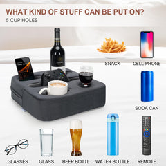 Zettfuly multi-use cup pillow suitable for car, RV, and beach outings
