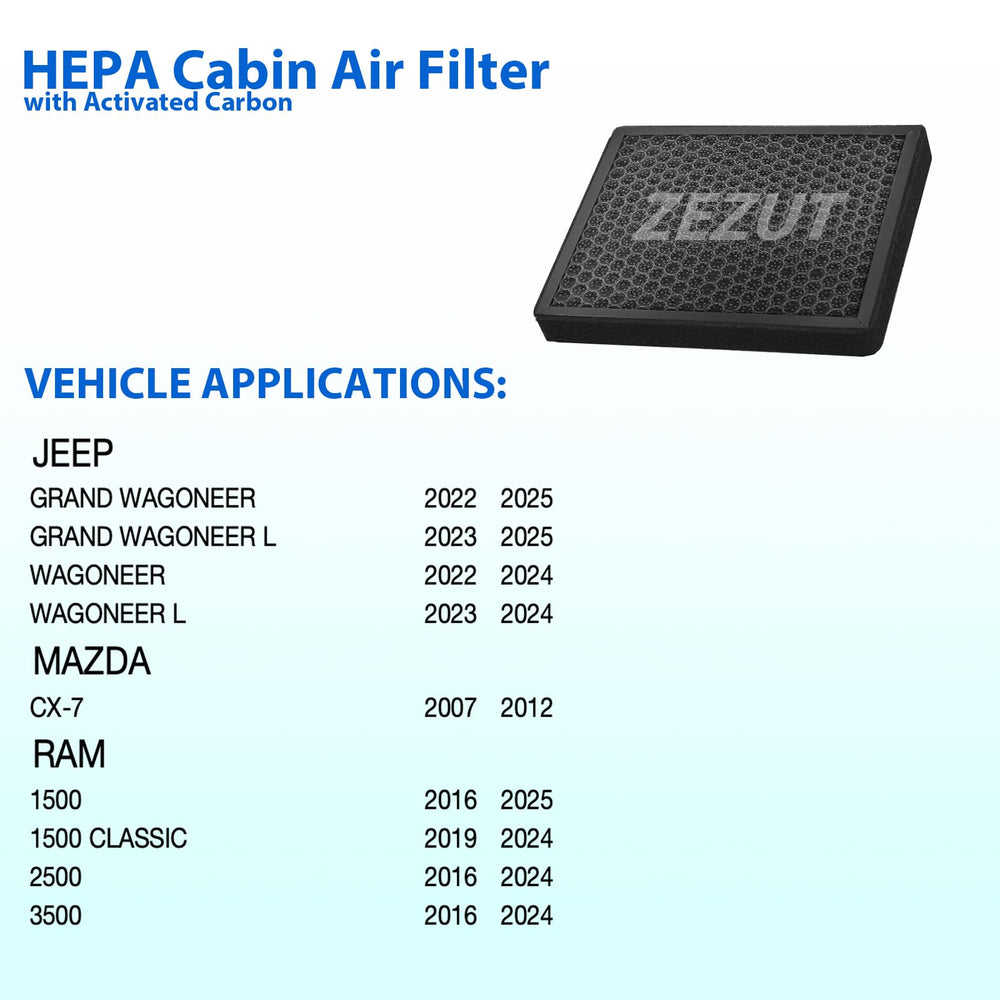 ZEZUT CF11671 RAM 1500 filter with durable frame for long-lasting use.