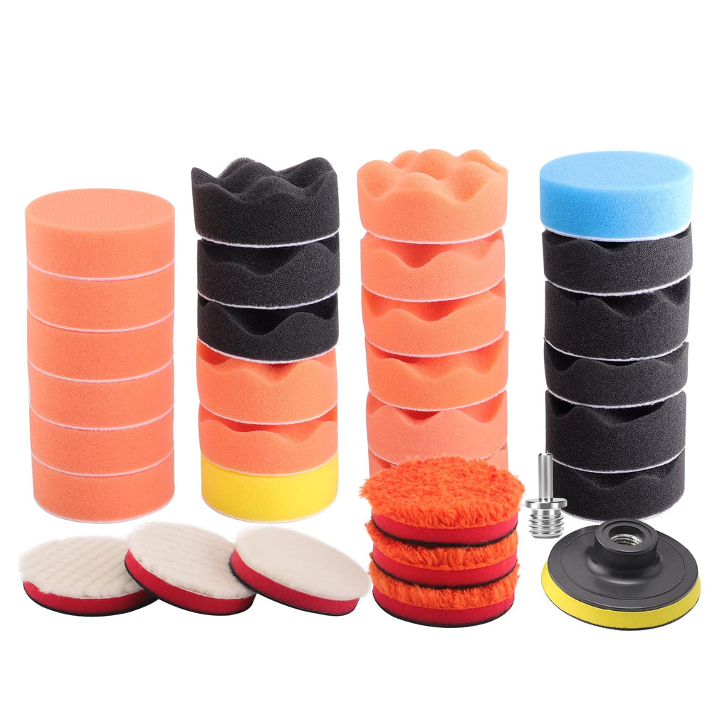 ZFE drill polishing kit foam pads for waxing and polishing finishes