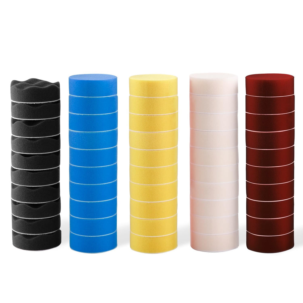 ZFE polishing pad 3in pack, compact foam pad for precise spot polishing.