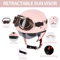 ZGMZLBBD goggles and sun visor protect from wind and sun glare.