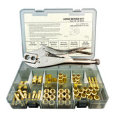 ZGTools 58Pcs hose repair kit compact case for quick field fixes.