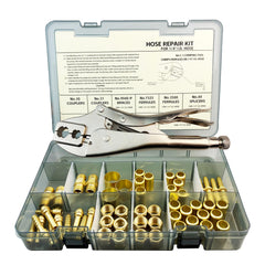 ZGTools 58Pcs hose repair kit compact case for quick field fixes.