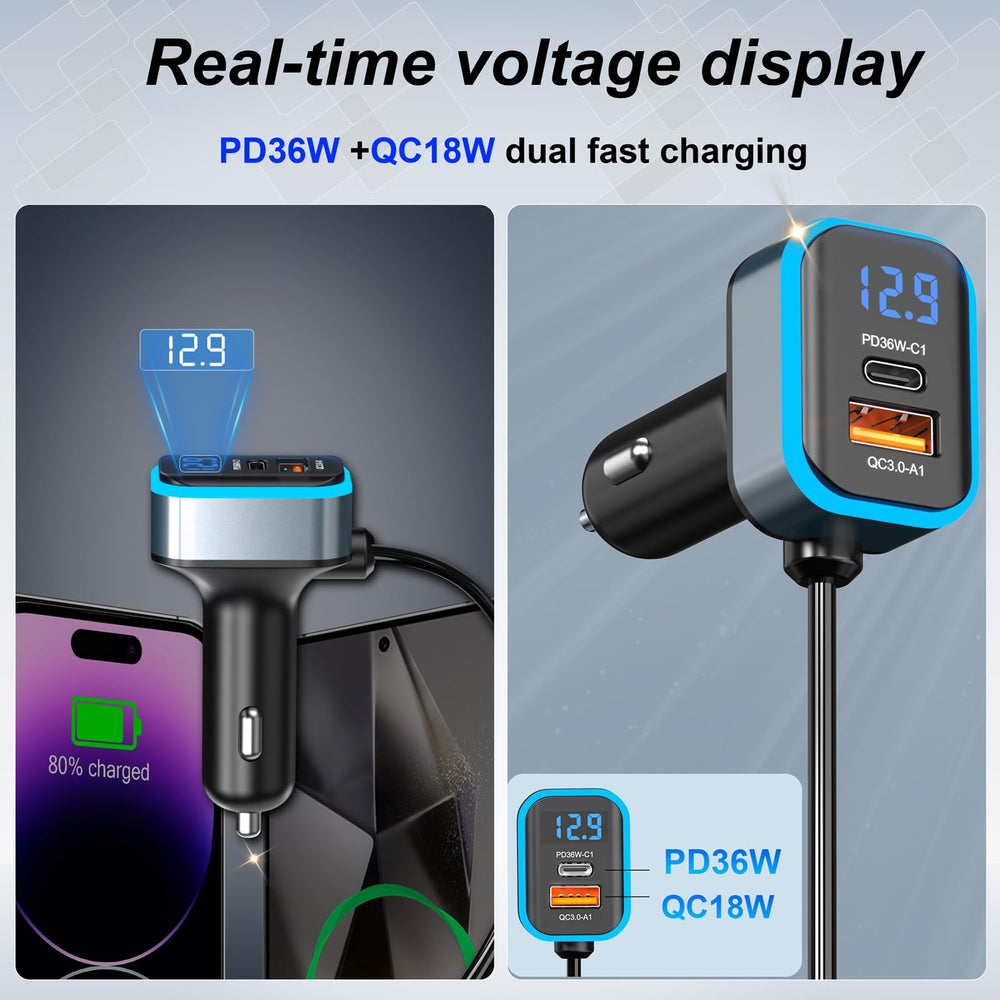 Zhaobeimao USB-A QC3.0 ports provide quick boosts for devices.
