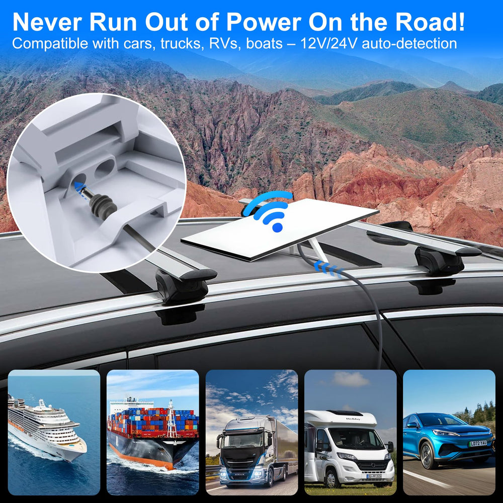Close-up of rugged 18AWG cable shows weatherproof durability for outdoor road trips