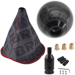 ZhengSheng MUGE racing shift boot with carbon fiber knob enhances interior sportiness