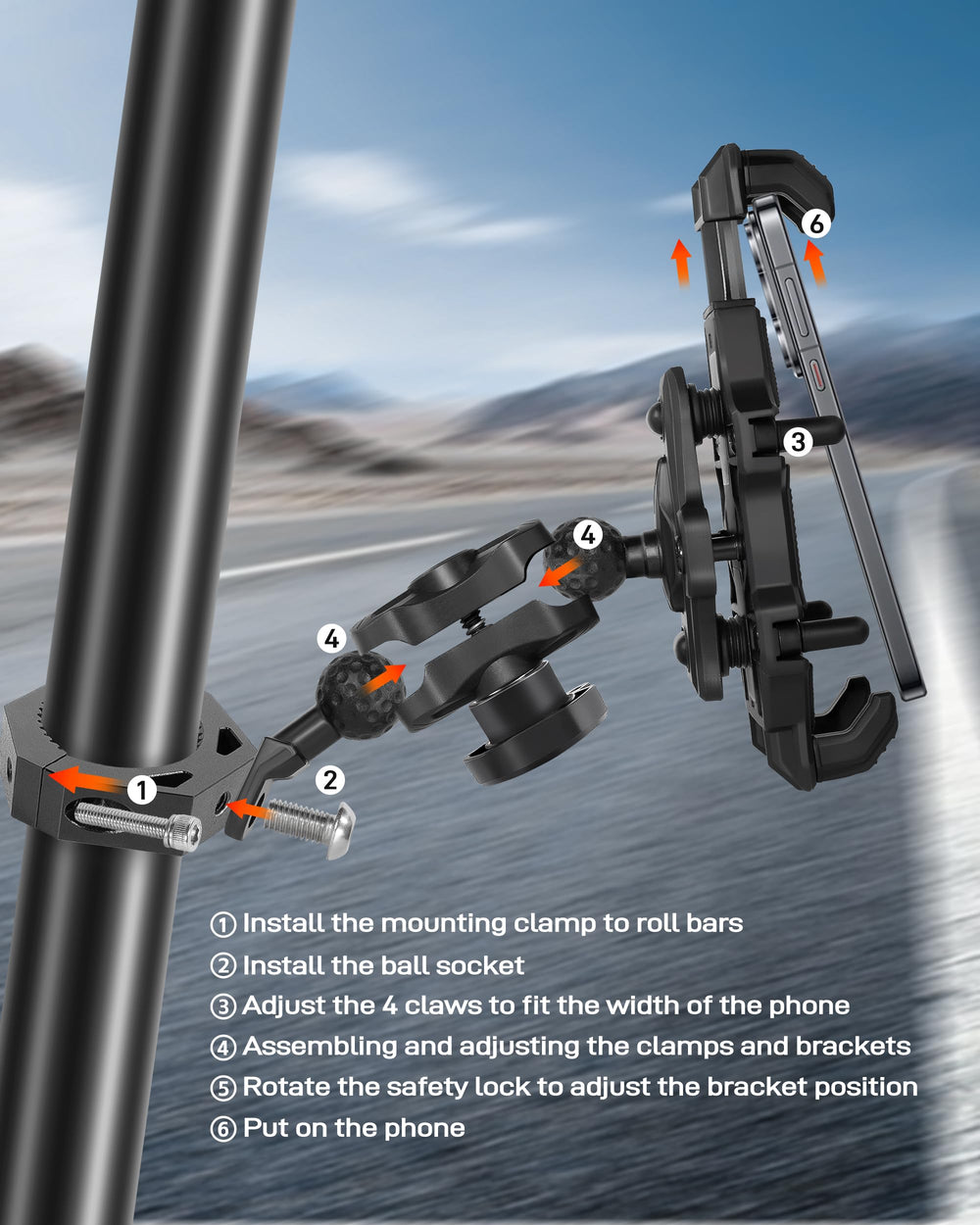 ZHILXN telescopic rod allows adjustable height to fit different rigs.