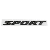 Zhizhong sport letter emblem gloss black for trunk lid enhances sport styling