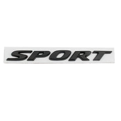Zhizhong sport letter emblem gloss black for trunk lid enhances sport styling