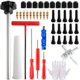 ZHSMS 45-piece valve stem kit with puller for easy tire valve replacement