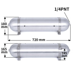 ZHSYMX Air 4.2 gallon tank side profile shows compact, lightweight design for easy installation.