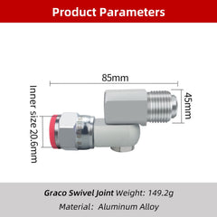 ZHUITU swivel joint supports tip extensions for versatile spray setups.