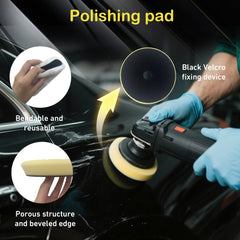 ZHYFC microfiber finishing pad ready for waxing and flare lines