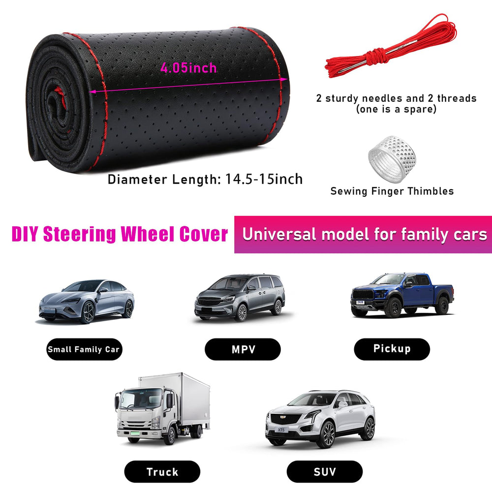 Ziciner stitch-on wrap with red line detail for DIY customization.
