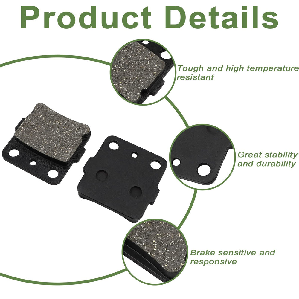 ZICOO box includes two brake pads and one shoe for quick replacement.