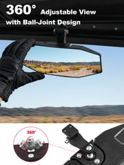 ZIDIYORUO Ranger mirror with factory-tab compatibility simplifies installation.