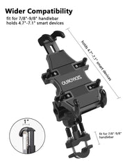 ZIDIYORUO ATV holder features 360-degree rotation for flexible viewing.