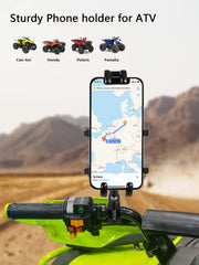 ZIDIYORUO ATV holder on roll cage shows universal fit across vehicles.